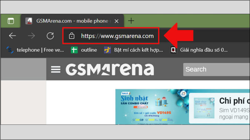 Truy cập trang chủ GSMArena