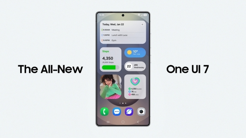 Galaxy S25 Plus được cài đặt sẵn hệ điều hành Android 15 với giao diện tùy biến One UI 7