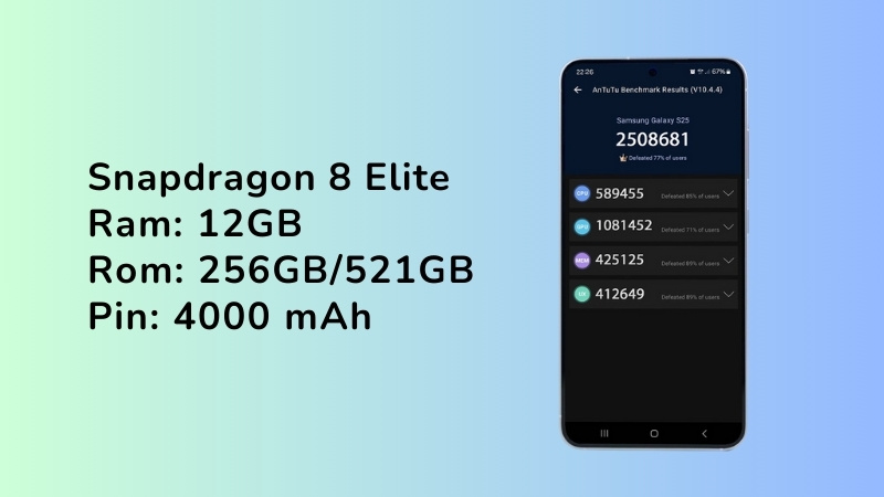 Trái tim của Galaxy S25 là con chip Snapdragon 8 Elite for Galaxy