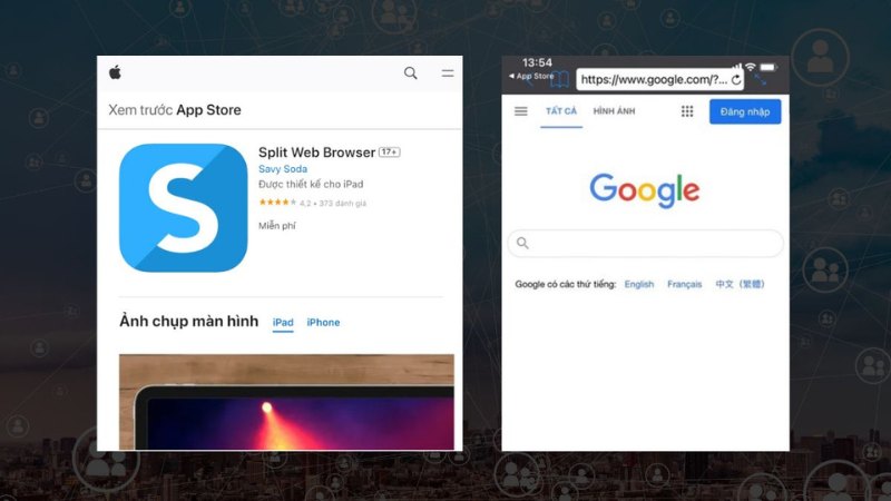  Bắt đầu bằng việc tải ứng dụng Split Web Browser
