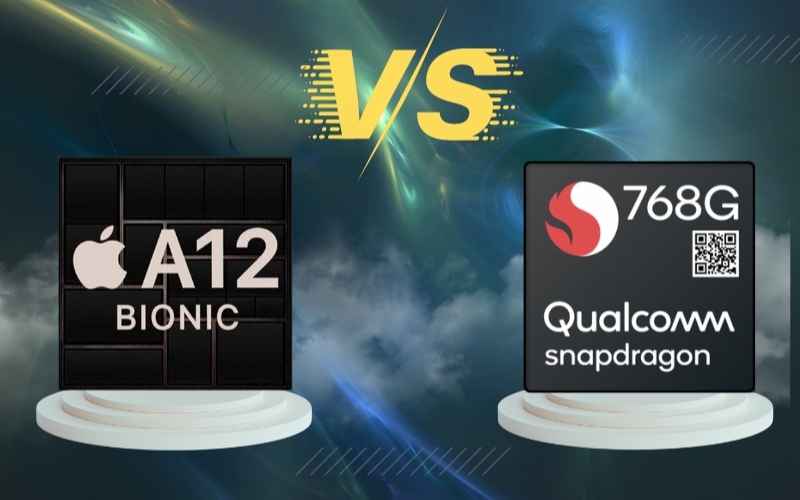 Chip A12 Bionic và Snapdragon 768G