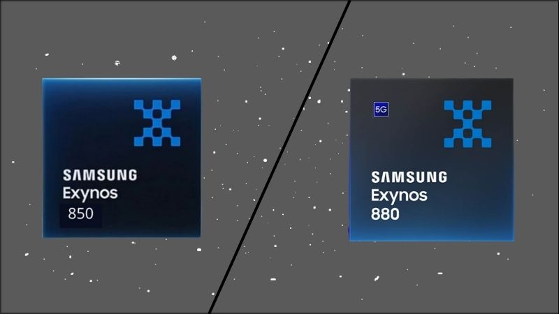 So sánh chip Exynos 850 và Exynos 880