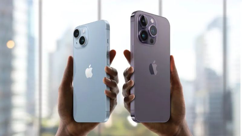 iPhone14 thường và iPhone 13 Pro