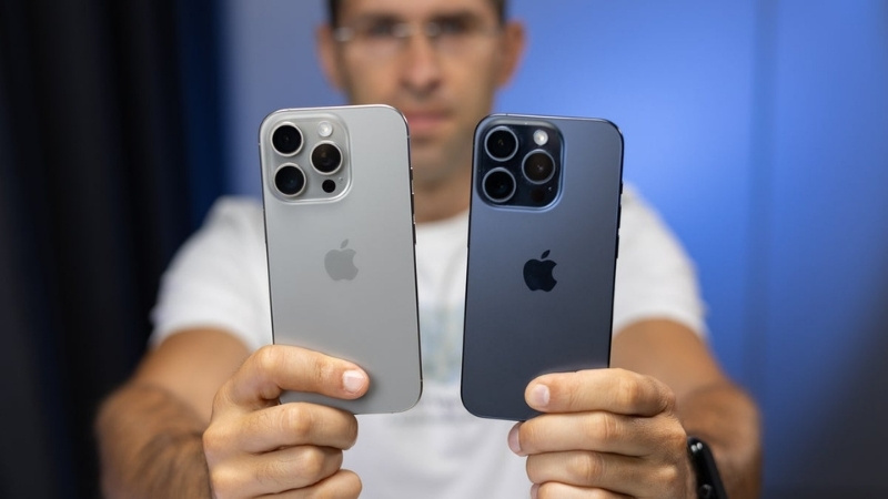 iPhone 16 Pro sở hữu màn hình 6.3 inch, lớn hơn đôi chút so với màn hình 6.1 inch của 15 Pro
