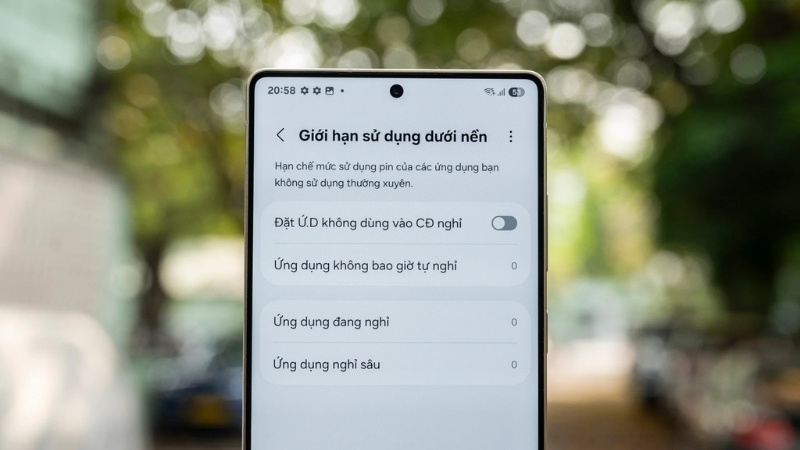 Hạn chế ứng dụng chạy ngầm