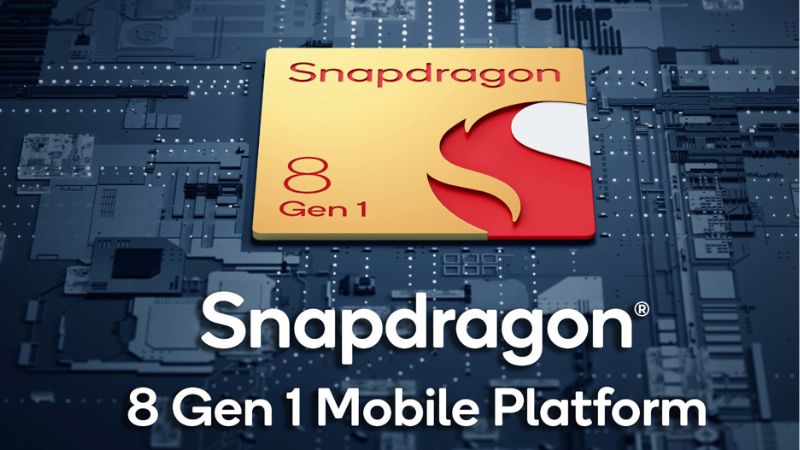 Chip xử lý Snapdragon 8 Gen 1 mạnh mẽ giúp xử lý tốt các tác vụ hàng ngày