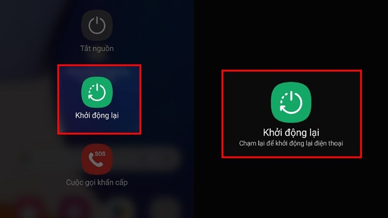 Tắt nguồn và khởi động lại điện thoại