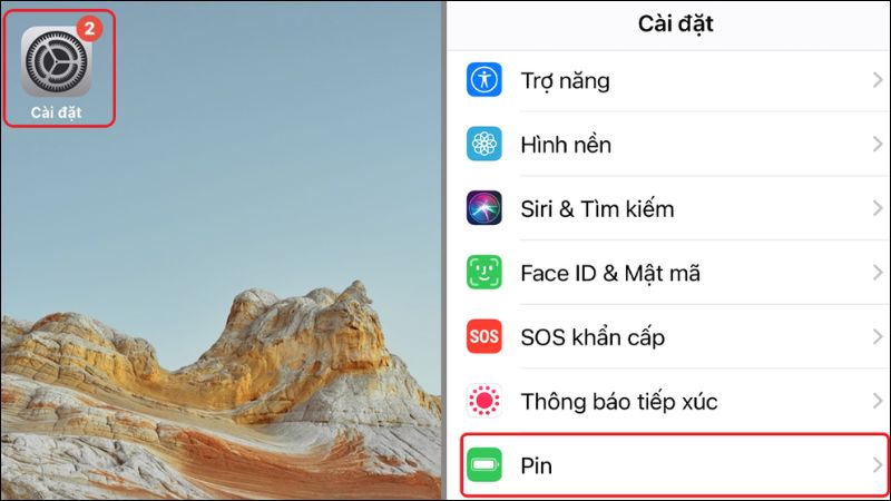 Theo dõi ứng dụng tiêu thụ nhiều pin trong Cài đặt > Pin