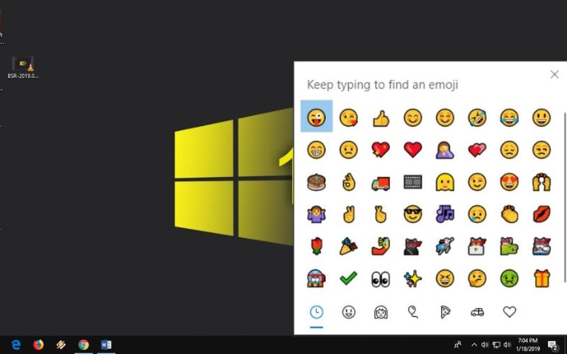 Cách chèn Emoji trên máy tính chạy window