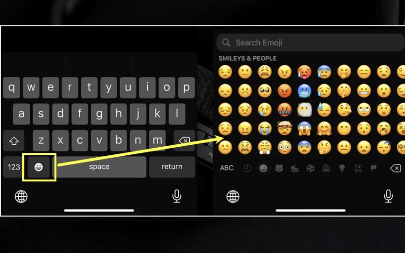 Cách chèn Emoji trên điện thoại iphone