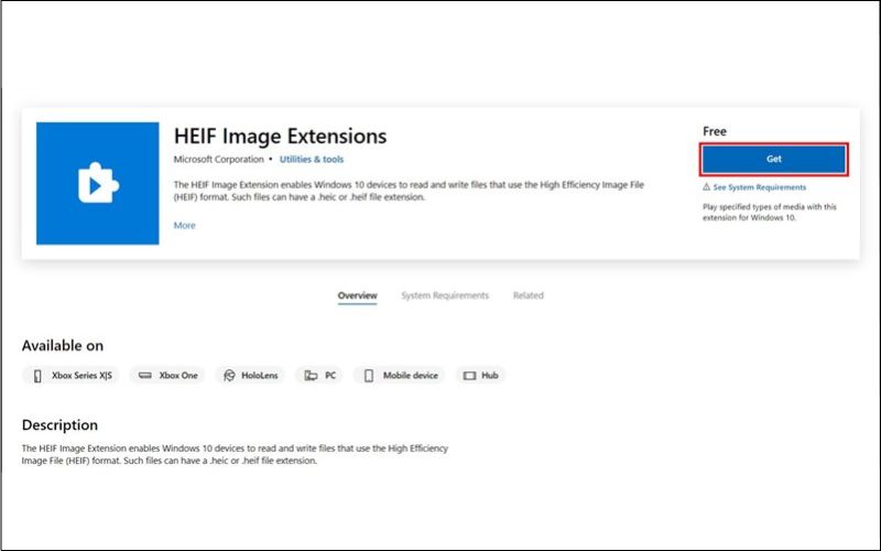 cai dat heif image extensions de mo anh dinh dang heif