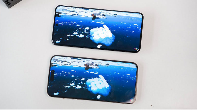 ả iPhone 15 Pro Max và Xiaomi 14 Pro đều được trang bị màn hình OLED 6.7 inch