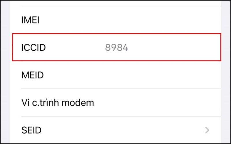 Kiểm tra số ICCID