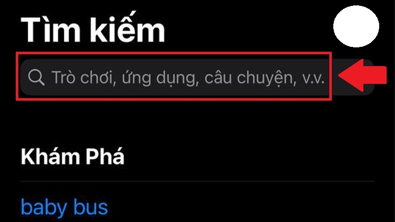 Trên thanh tìm kiếm, gõ tên ứng dụng bạn cần