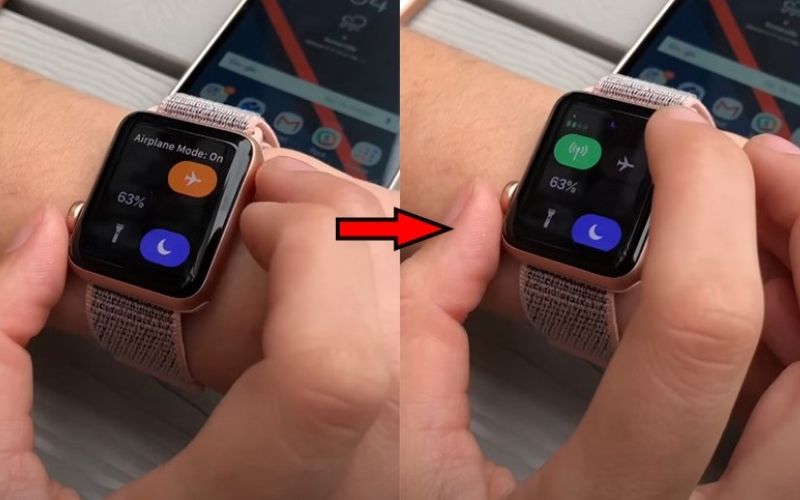 Bật Chế độ máy bay trên Apple Watch