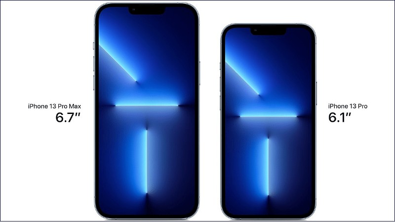 Màn hình iPhone 13 Pro Max 6.7 inch và iPhone 13 Pro 6.1 inch