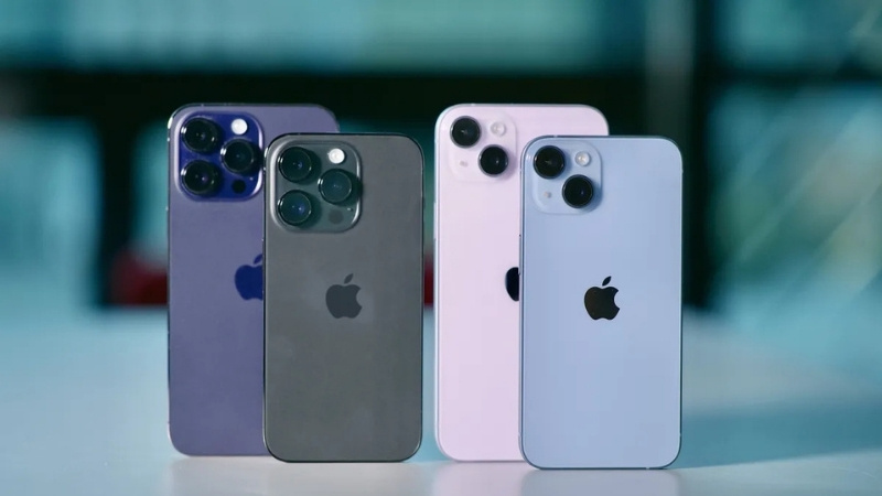 So sánh kích thước iPhone 14 series