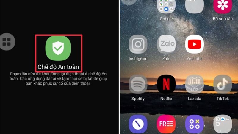 Kiểm tra trong Chế độ An toàn