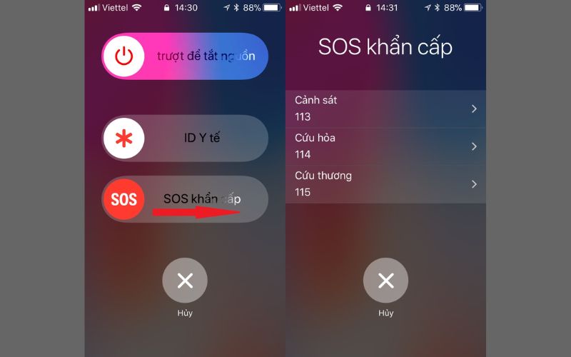 Bạn nhanh chóng nhấn SOS trước khi thiết bị tắt nguồn