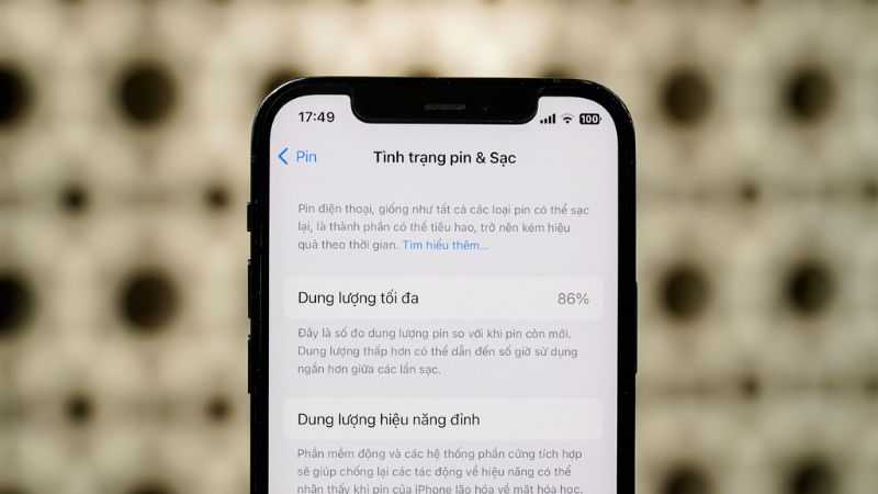 Pin từ 85% - 89%