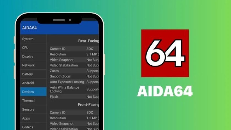 Phần mềm kiểm tra cấu hình iPhone AIDA64