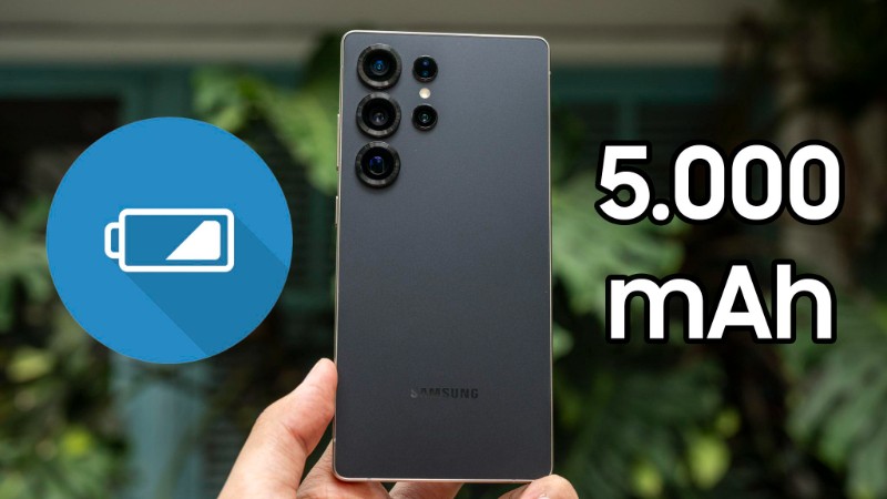 Galaxy S25 Ultra được trang bị viên pin 5000mAh