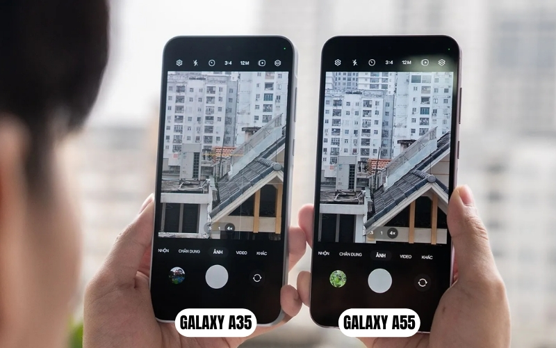 Cả Galaxy A35 và Galaxy A55 đều được trang bị công nghệ Super AMOLED