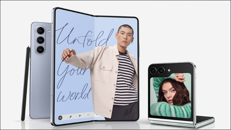 Z Fold5 và Z Flip5 có thiết kế gập mở mang đến trải nghiệm FlexCam độc đáo