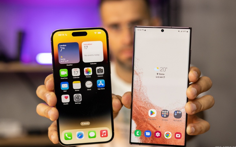 So sánh Samsung và iPhone về màn hình
