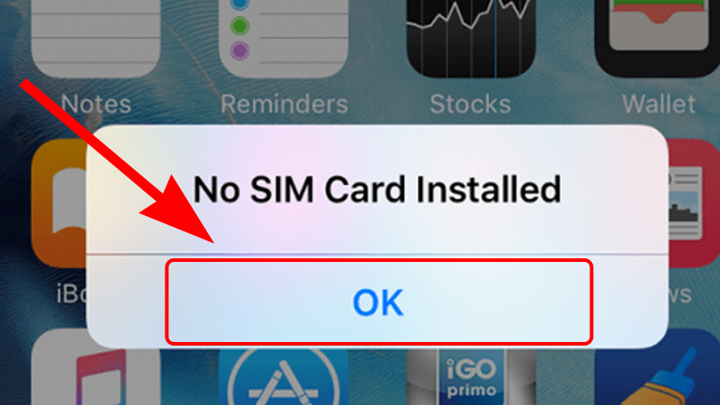 No SIM Card Installed