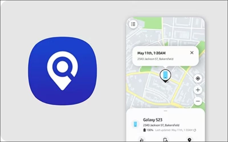 Mở ứng dụng SmartThings Find