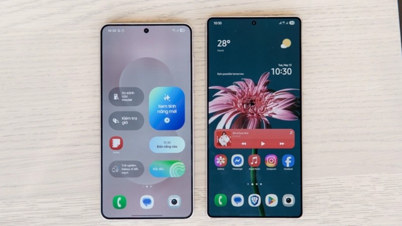 Cả S25 Edge và S25 Ultra đều được trang bị màn hình Dynamic AMOLED 2X 120Hz