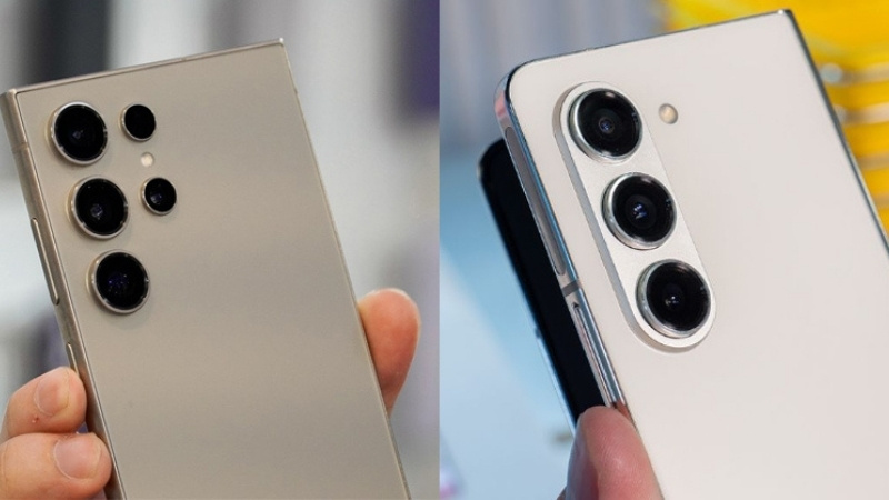 Thiết kế camera sau trên Galaxy S24 Ultra và Galaxy Z Fold 5