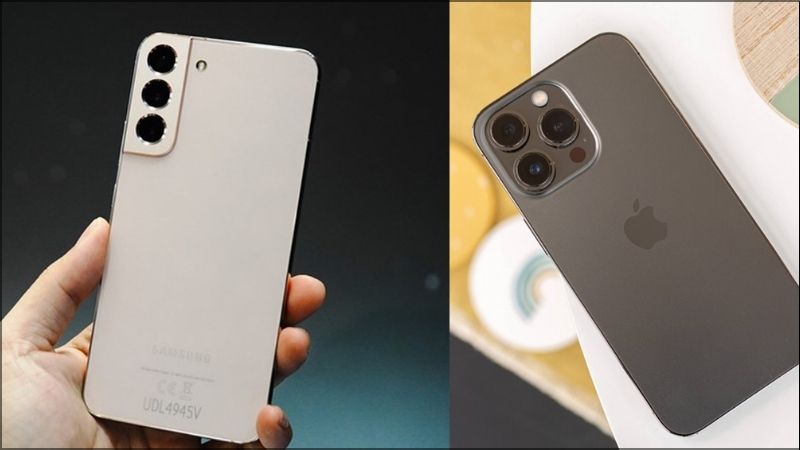 Thiết kế của Galaxy S22 Plus 5G và iPhone 13 Pro thể hiện sự sang trọng và hiện đại