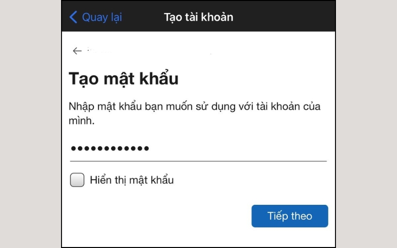 Nhập mật khẩu 