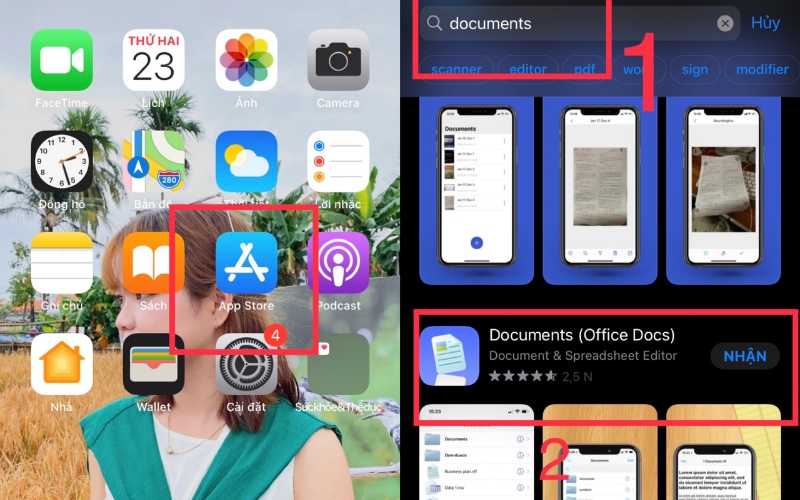 Tải Documents từ App Store