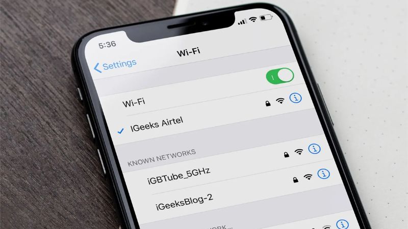 Kiểm tra mạng của iPhone