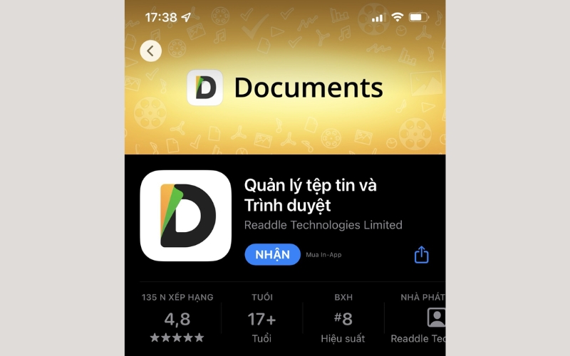 Tải xuống và cài đặt ứng dụng Documents