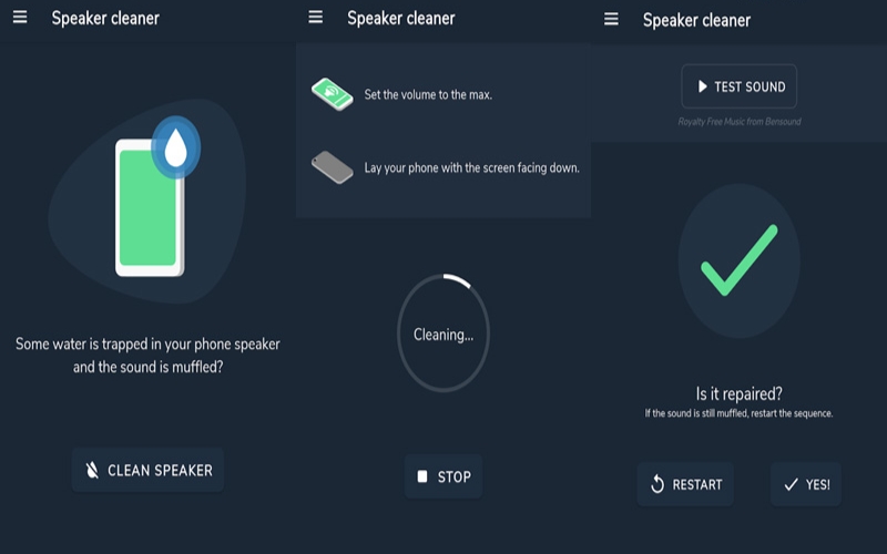 Ứng dụng Speaker Cleaner