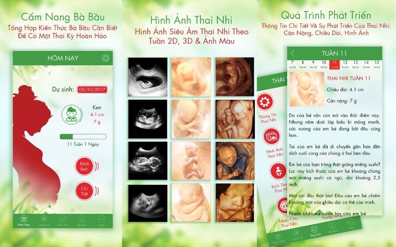 Cẩm Nang Bà Bầu tự hào là ứng dụng cung cấp kiến thức mang thai hữu ích nhất dành cho mẹ bầu