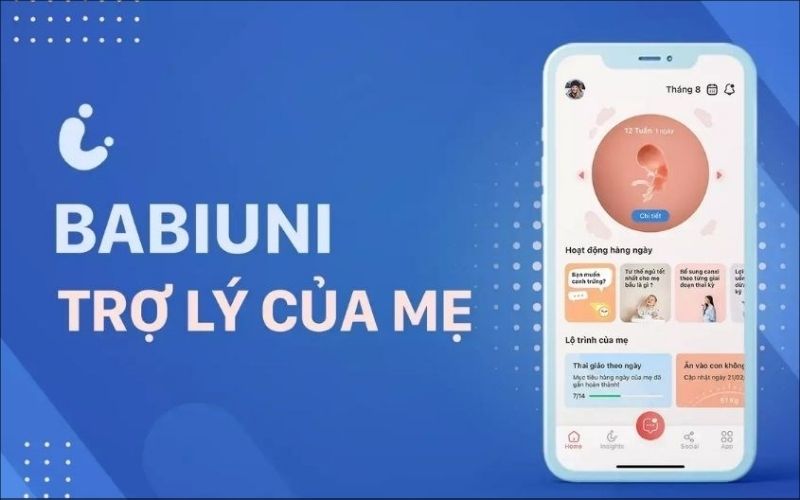 Babiuni là ứng dụng di động miễn phí dành cho mẹ bầu