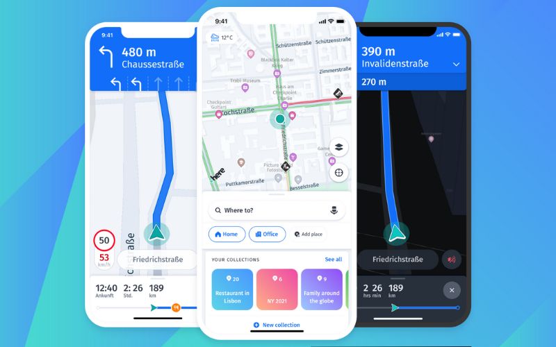 HERE WeGo là ứng dụng bản đồ chỉ đường bằng giọng nói miễn phí