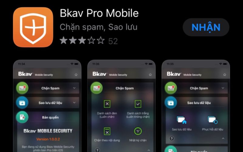 Bkav Pro Mobile cho iPhone
