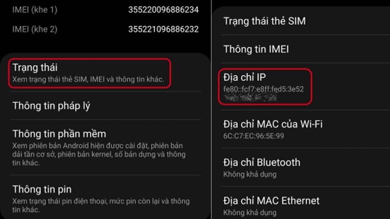 Kiểm tra địa chỉ IP