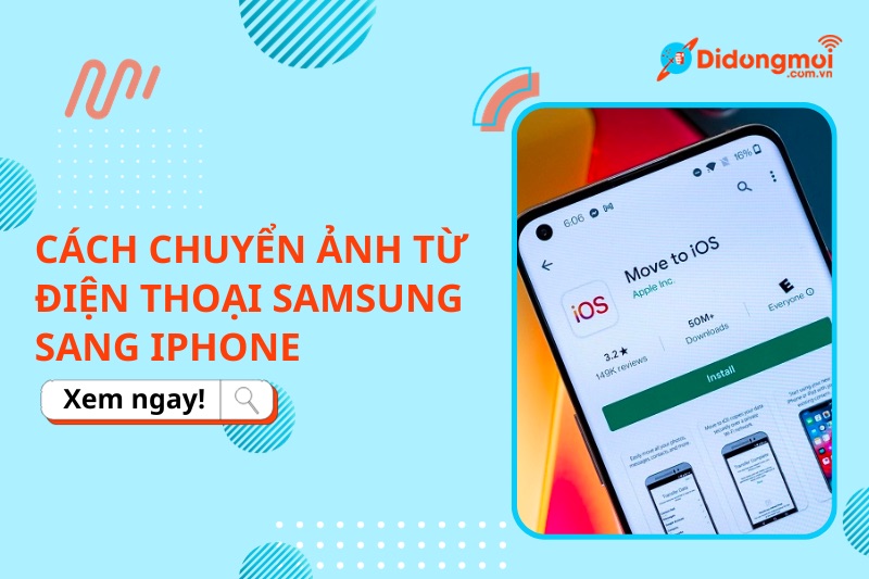 9 cách chuyển ảnh từ điện thoại Samsung sang iPhone cực đơn giản