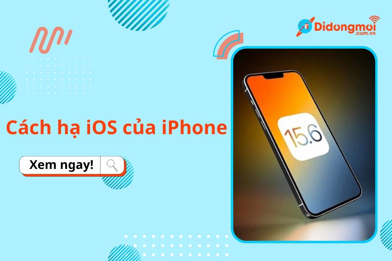 2 cách hạ cấp iOS của iPhone xuống thấp hơn và những lưu ý khi hạ