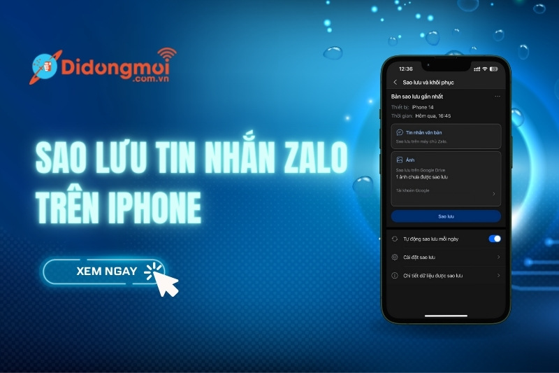 Cách sao lưu tin nhắn Zalo trên iPhone đơn giản để tránh mất dữ liệu