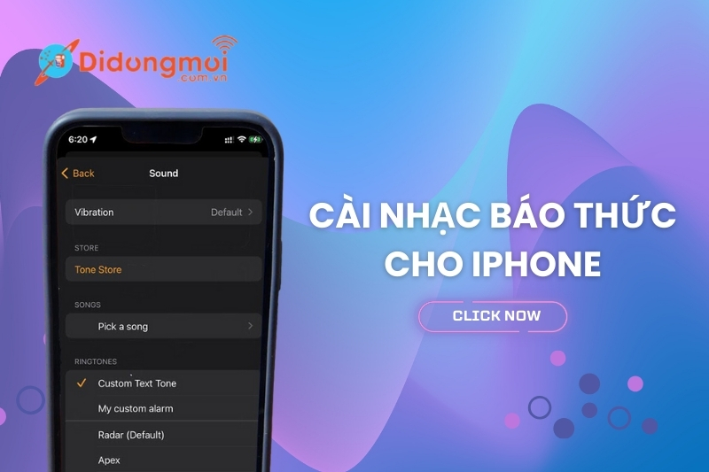 Cách cài nhạc báo thức cho iPhone đơn giản và chi tiết