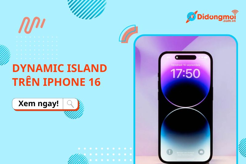 dynamic island trên iphone 16