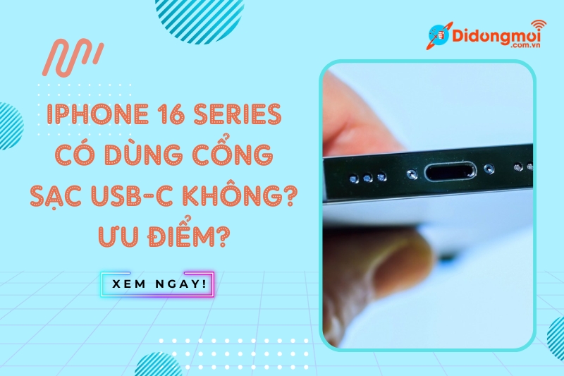 iphone 16 có dùng usb type c không